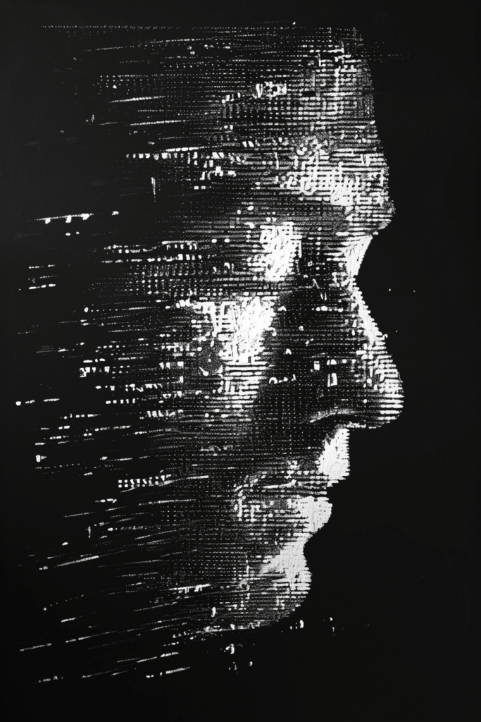 Chaoisworld Human face in black and white ascii art ar 23 38cd9417 368a 4f69 9704 348a1c6c101c 1